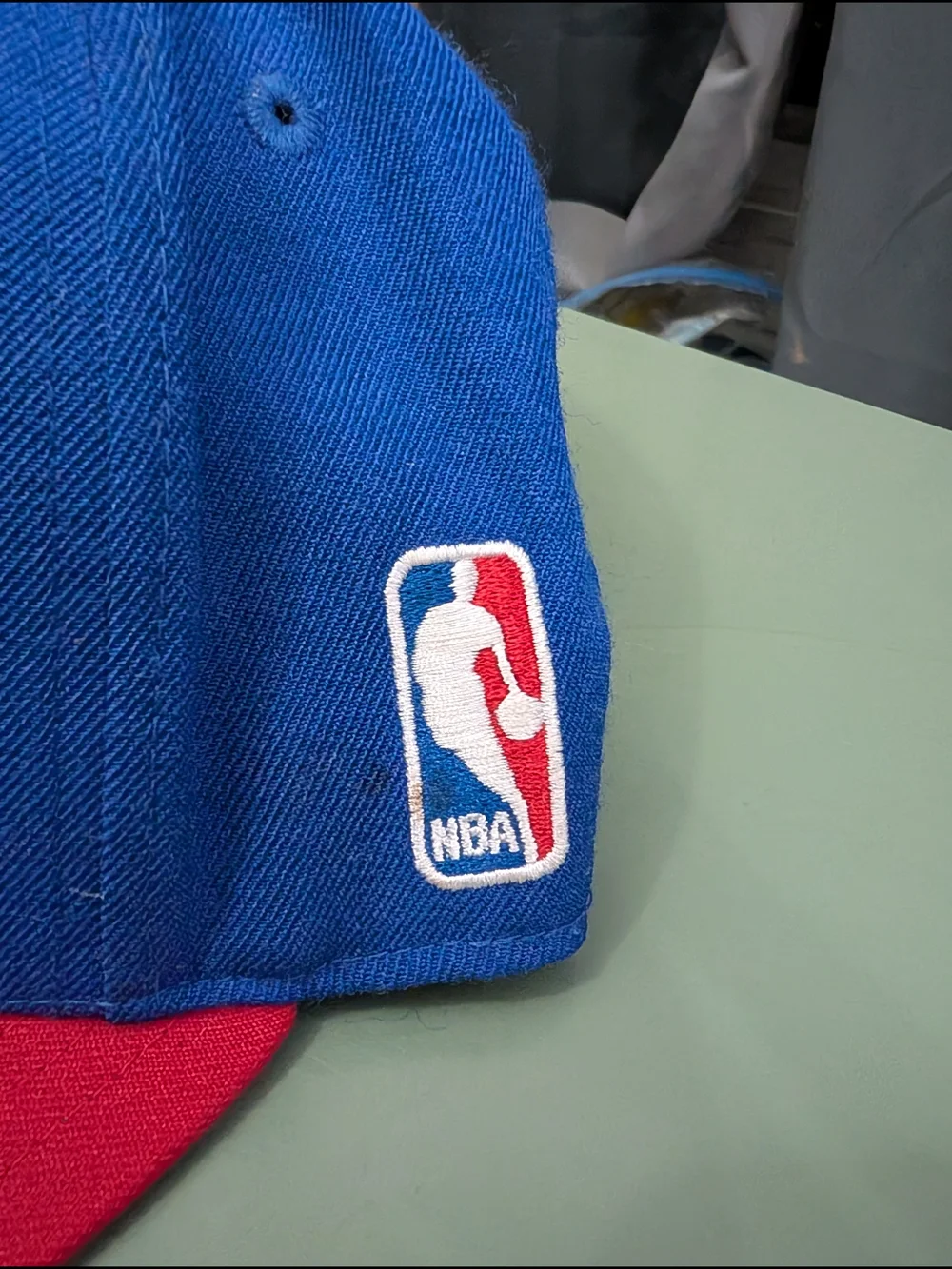 Nostalgia Mitchell & Ness 76ers Blue & Red Embroidered Snapback Hat